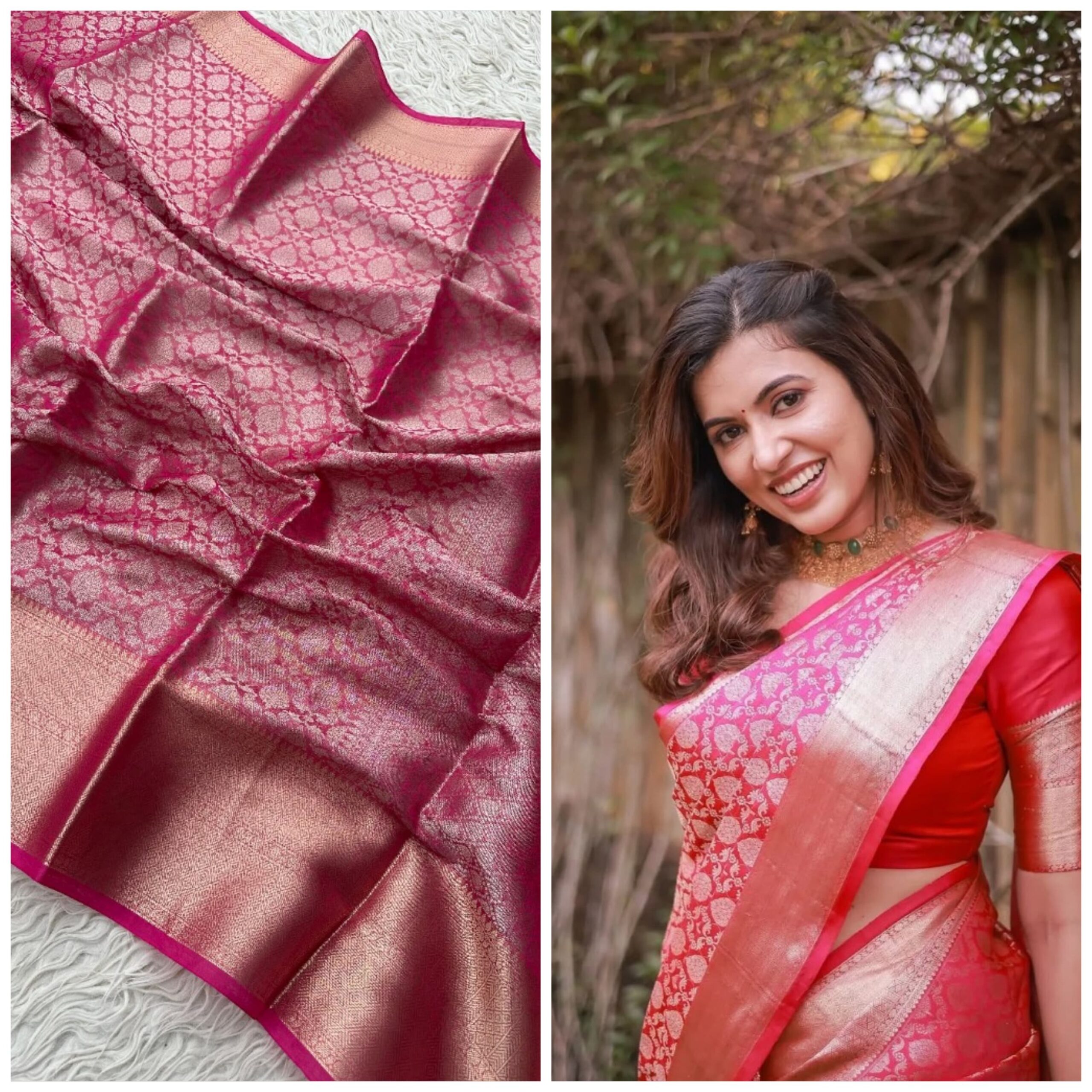 Banarasi Tissue Soft Silk Saree | Elegant Indian Ethnic Wear