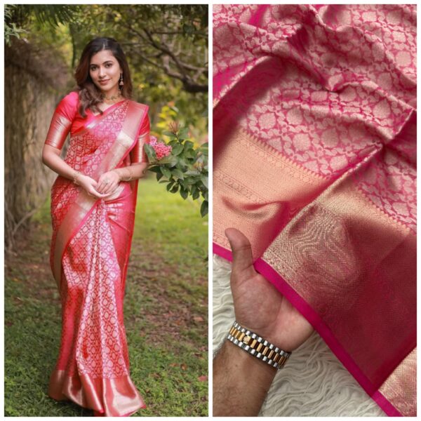 banarasi tissue soft silk saree | elegant indian ethnic wear