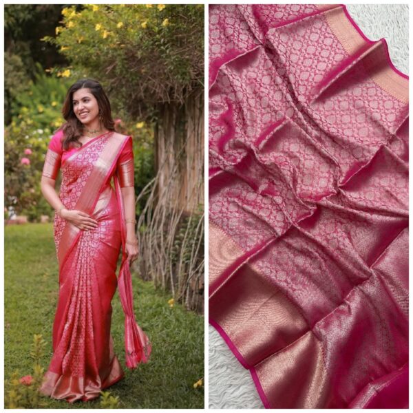 banarasi tissue soft silk saree | elegant indian ethnic wear