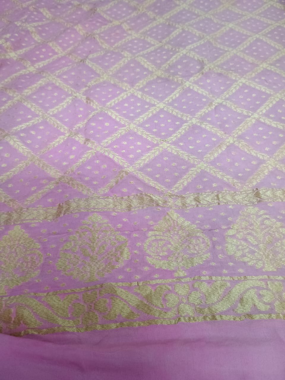 Pure Siffone Khadi Wedding Dupatta | Luxury Indian Ethnic Fashion
