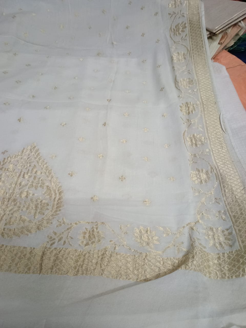 Pure Siffone Khadi Luxury Dupatta for Wedding Wear