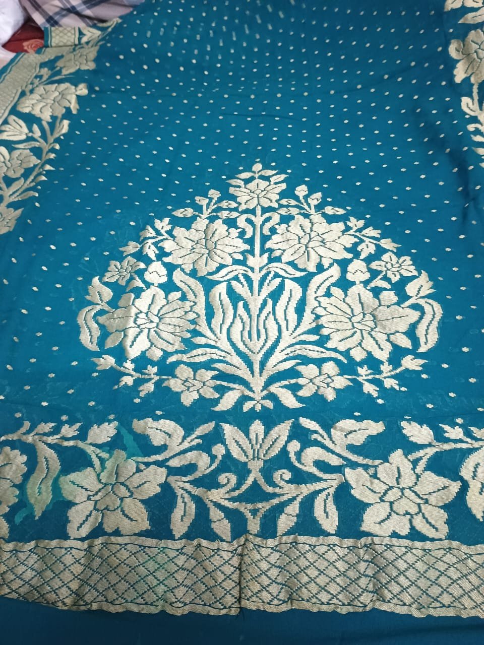 Pure Siffone Khadi Double Dupatta | Luxury Wedding Wear | Latest Indian Ethnic Fashion