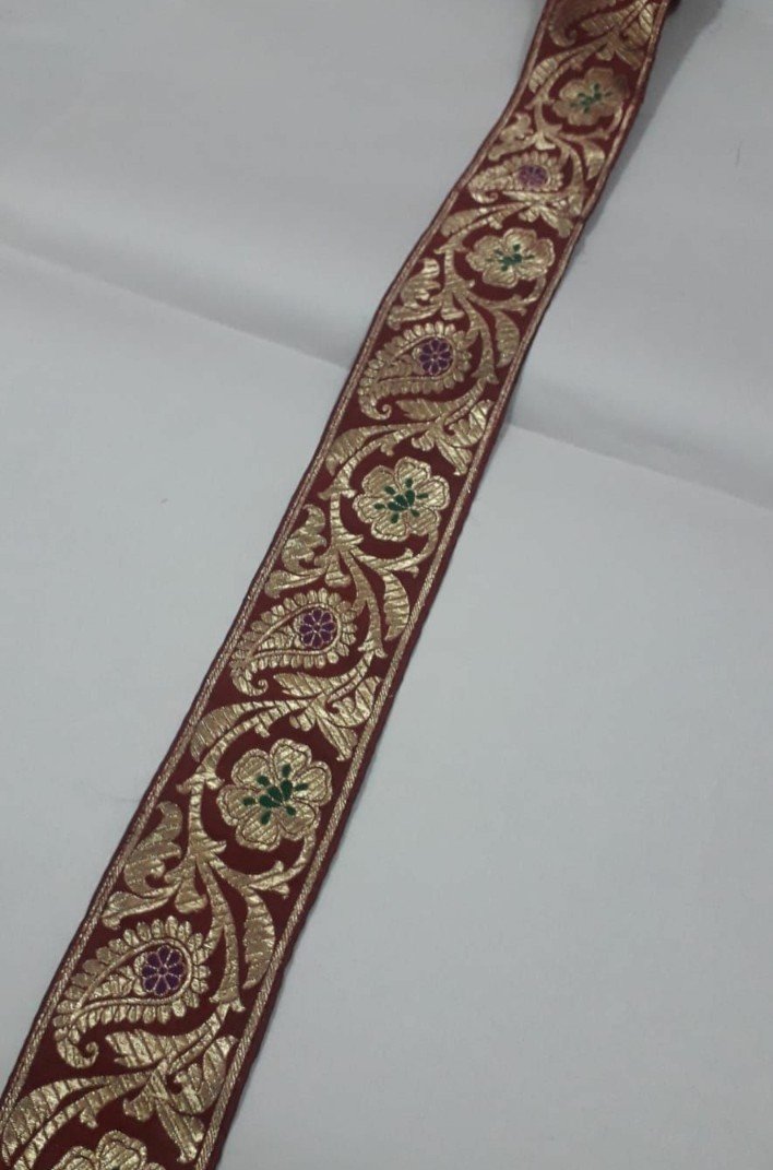 Upgrade High-End Sarees & Ethnic Wear: Luxurious 2.5 Upada Silk Zari Trim, 9m Length