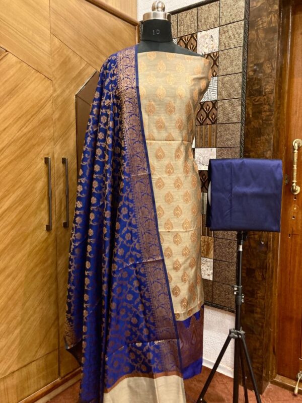 banarasi cotton unstitched salwar kameez with dupatta | latest indian ethnic wedding wear