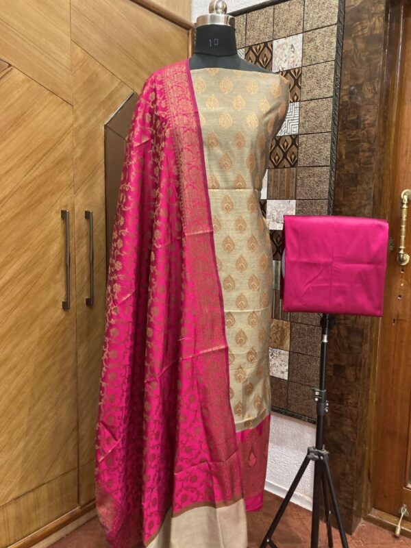 banarasi cotton unstitched salwar kameez with dupatta | latest indian ethnic wedding wear