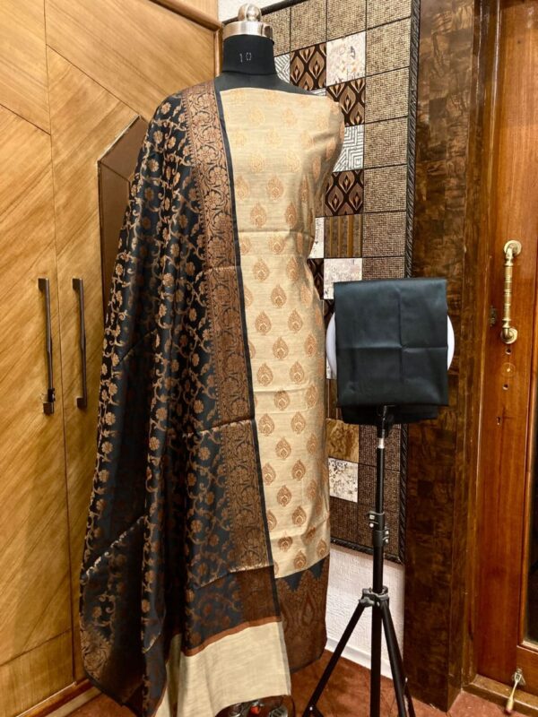 banarasi cotton unstitched salwar kameez with dupatta | latest indian ethnic wedding wear