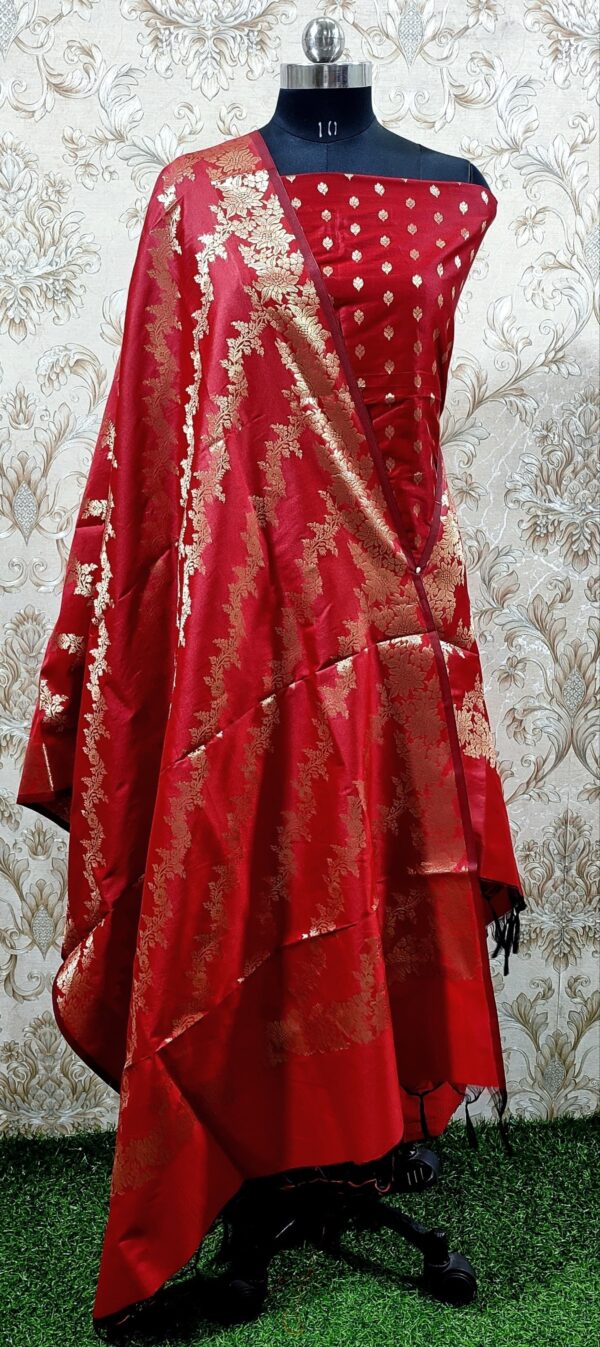 banarasi katan silk unstitched salwar kameez | luxury indian ethnic wedding wear