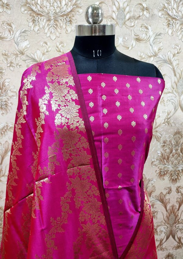 banarasi katan silk unstitched salwar kameez | luxury indian ethnic wedding wear