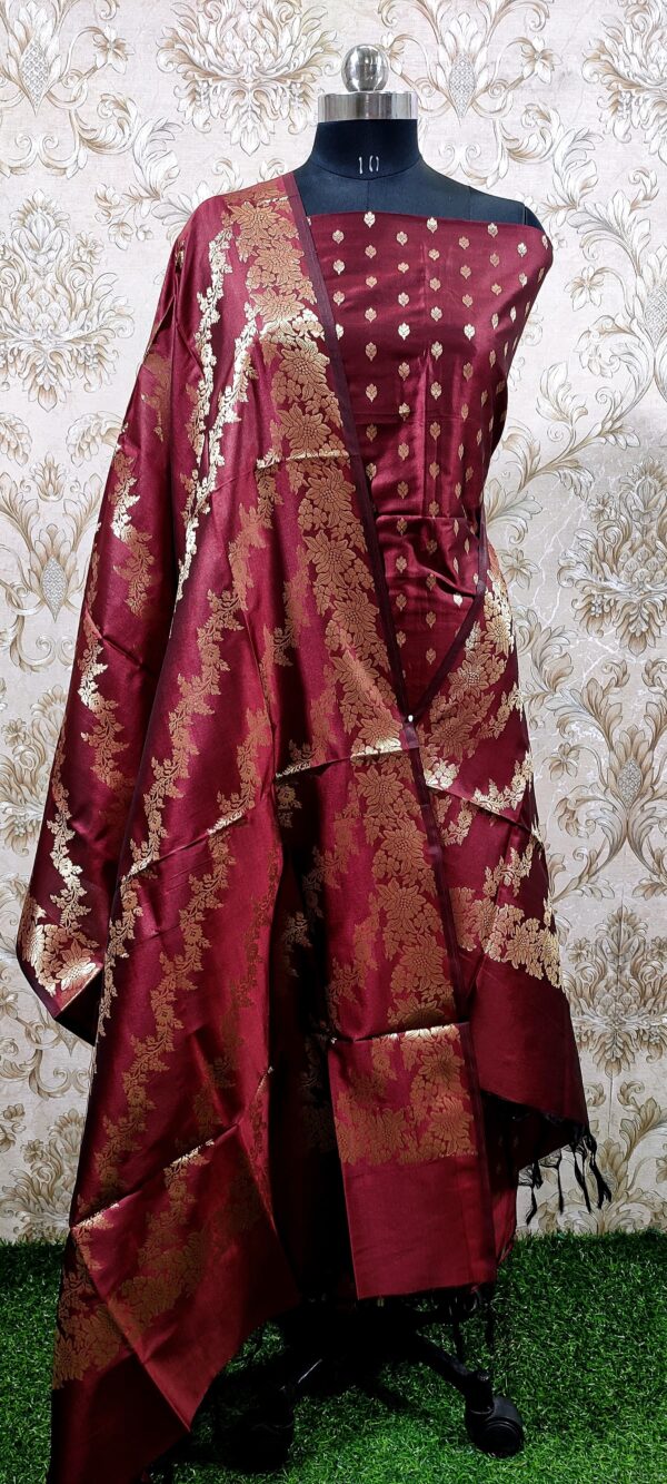 banarasi katan silk unstitched salwar kameez | luxury indian ethnic wedding wear