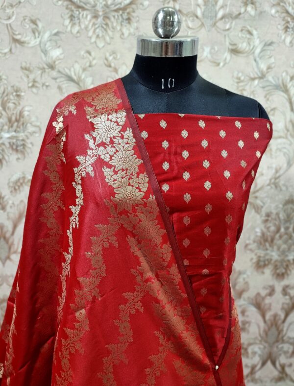 banarasi katan silk unstitched salwar kameez | luxury indian ethnic wedding wear