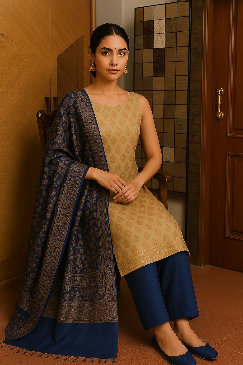 Banarasi Cotton Unstitched Salwar Kameez with Dupatta | Latest Indian Ethnic Wedding Wear