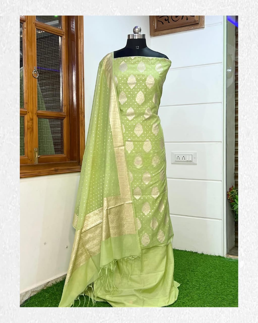 Banarasi Unstitched Salwar Kameez - Luxurious Pure Mercerised Collection