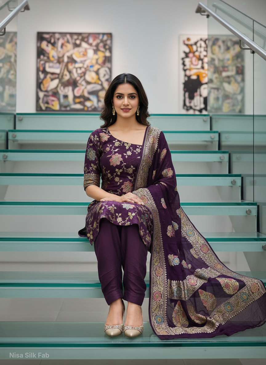 Banarasi Unstitched Salwar Kameez - Exclusive Luxury Suit
