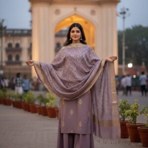 Banarasi Unstitched Salwar Kameez | Exquisite Zari Weaving