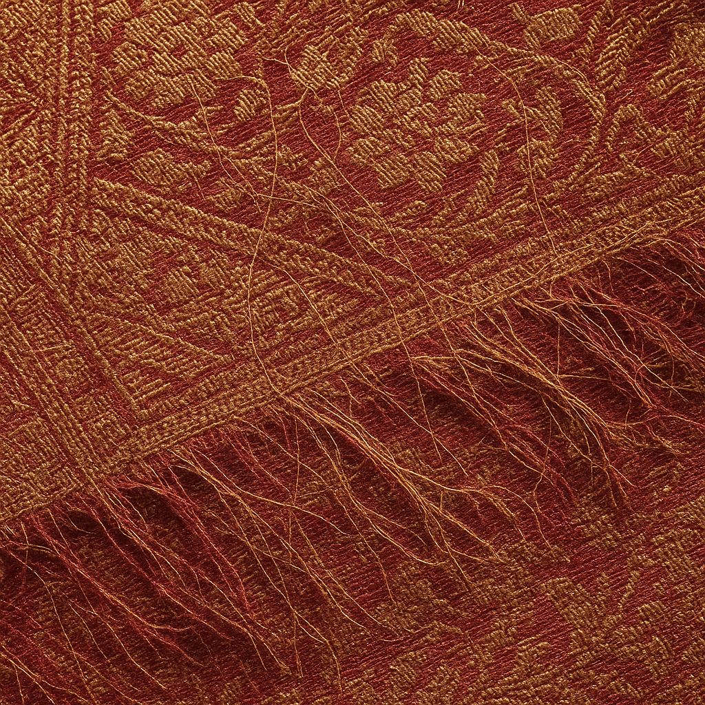 How to Identify Authentic Handloom Banarasi Sarees Close-up macro shot of the reverse side of a handloom saree showing the characteristic floats and loose threads — the signature of authentic handloom work